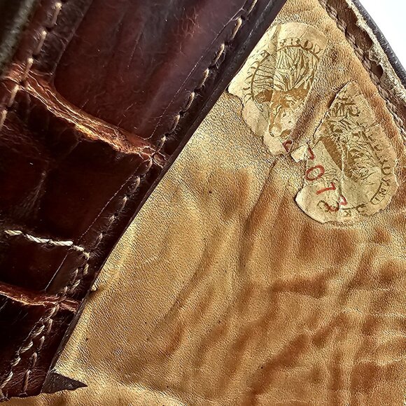 Vintage Justin 8880 Exotic Men's 10.5 Brown Full Alligator Cowboy Western Boots - Picture 7 of 16